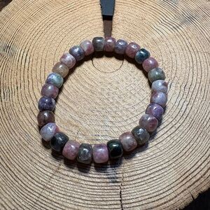 Unicorn Drum Bead Stretch Bracelet